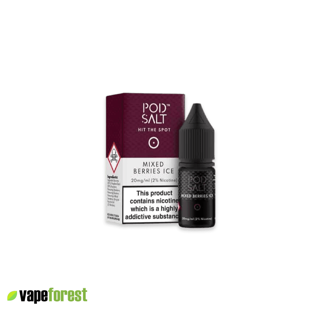 Pod Salt   Nic Salt E-Liquid   Mixed Berries Ice - 10ml E-Liquid