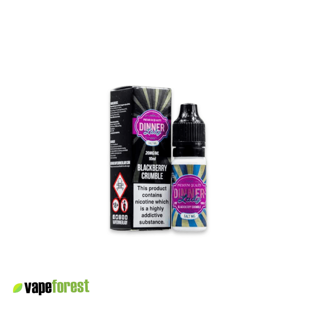 Dinner Lady   Nic Salts E-Liquid   Blackberry Crumble - 10mg E-Liquid