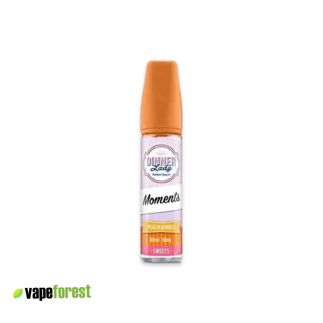 Dinner Lady Moments   Peach Bubble   Short Fill 50ml - 0mg E-Liquid