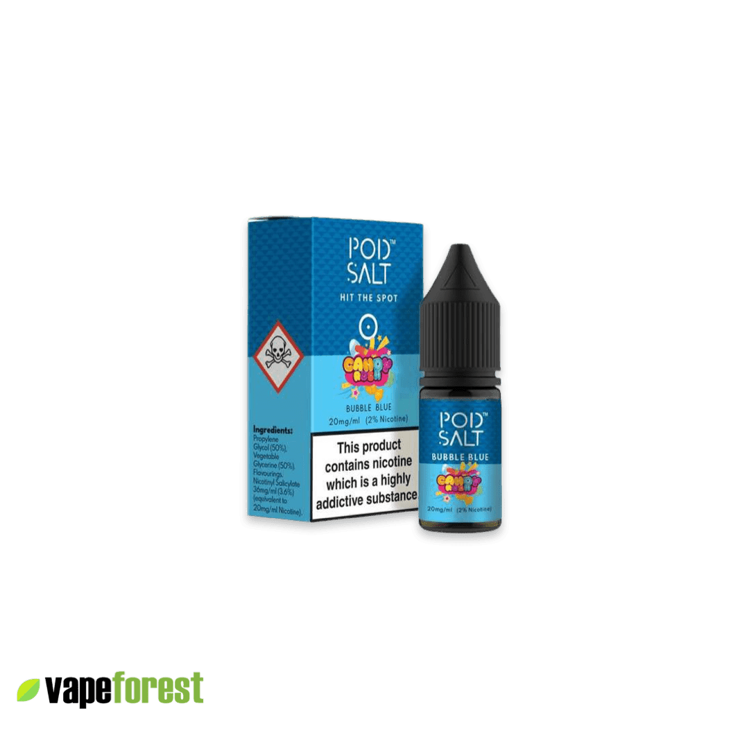 Pod Salt   Nic Salt E-Liquid   Bubble Blue - 10ml E-Liquid