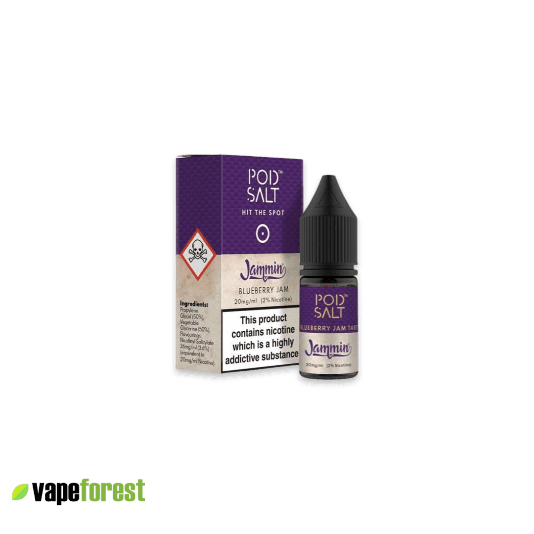 Pod Salt   Nic Salt E-Liquid   Blueberry Jam Tart - 10ml E-Liquid