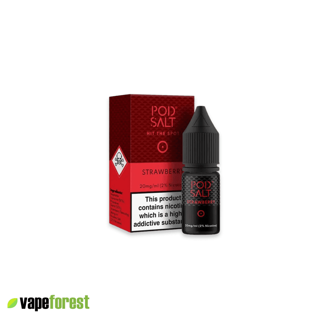 Pod Salt   Nic Salt E-Liquid   Strawberry - 10ml E-Liquid