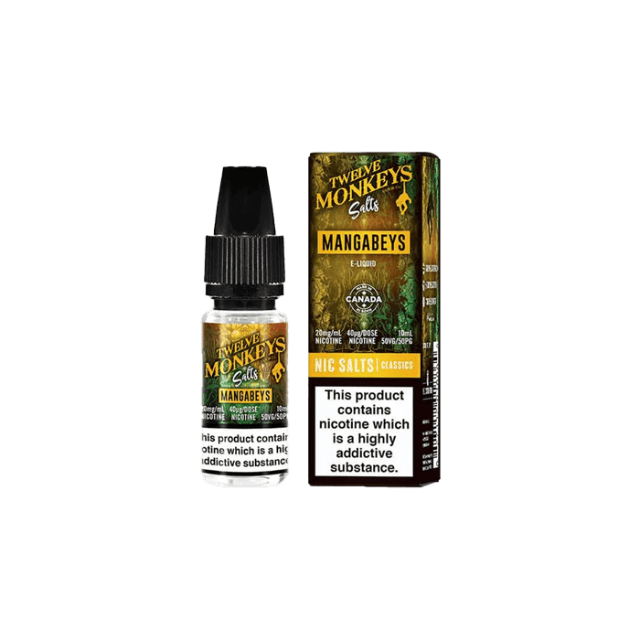Mangabeys by Twelve Monkeys - 10ml Nic Salt E-liquid - 10mg E-Liquid