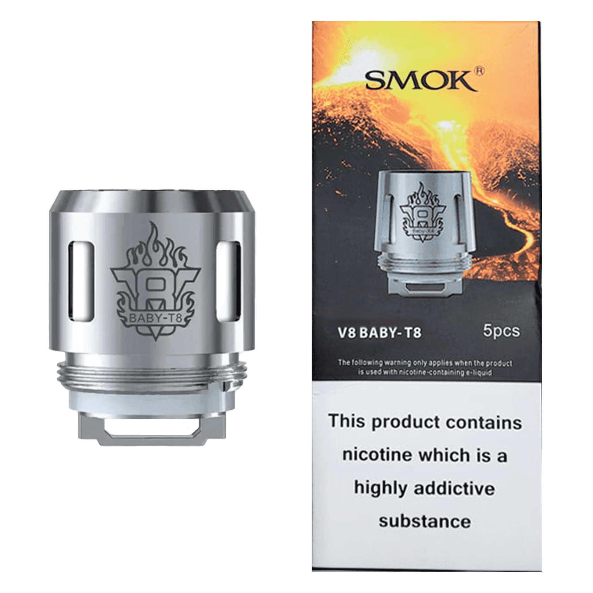 Smok V8 Baby X4 Replacement Coils - Pack of 5 - Coils