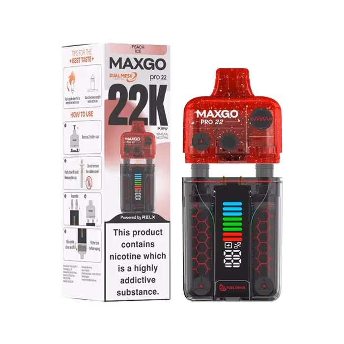 Relx Maxgo Pro 22k Peach Ice