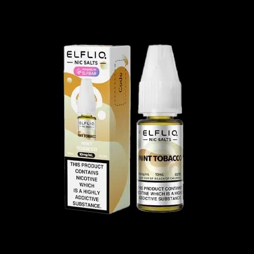 Mint Tobacco Elfliq by Elf Bar - 10ml Nic Salt E-liquid - 10mg E-Liquid