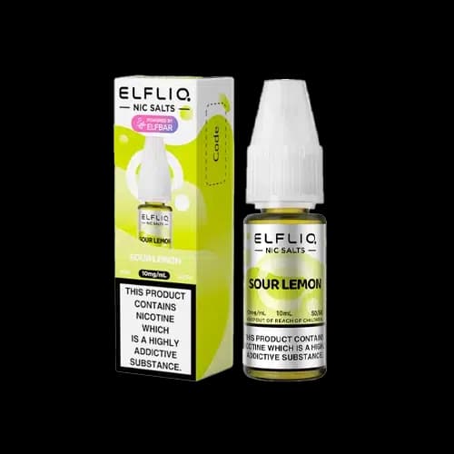 Sour Lemon Elfliq by Elf Bar - 10ml Nic Salt E-liquid - E-Liquids
