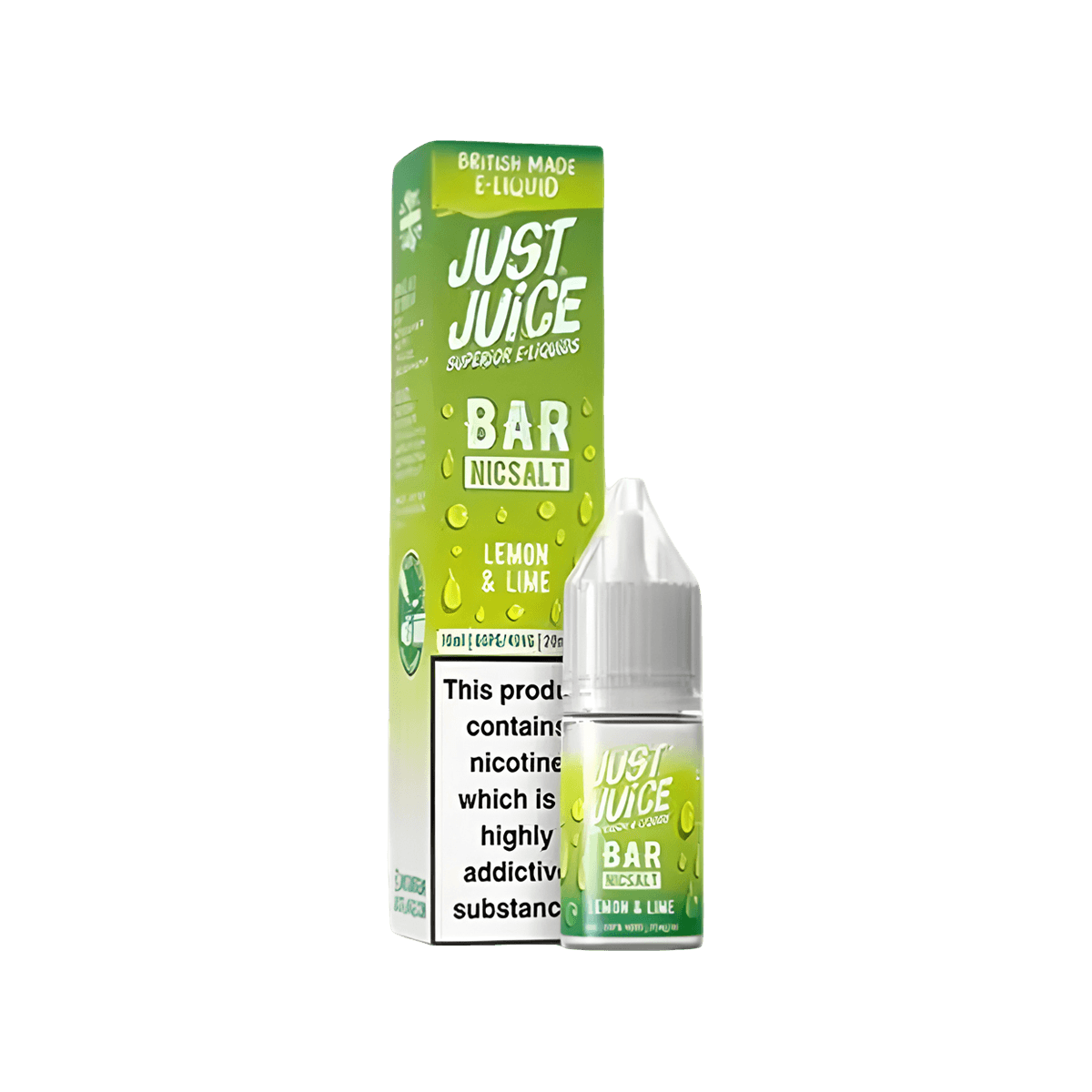 Lemon and Lime Nic Salt E-Liquid by Just Juice Bar - E-Liquids