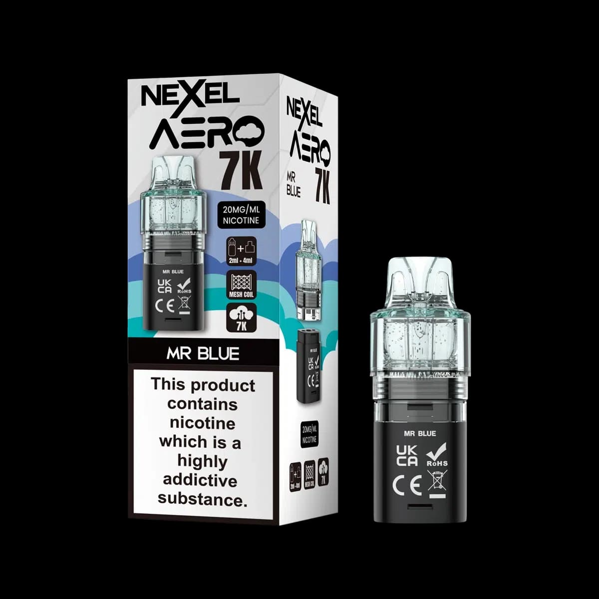Mr Blue-Nexel 7K Aero 7000 Prefilled Pods