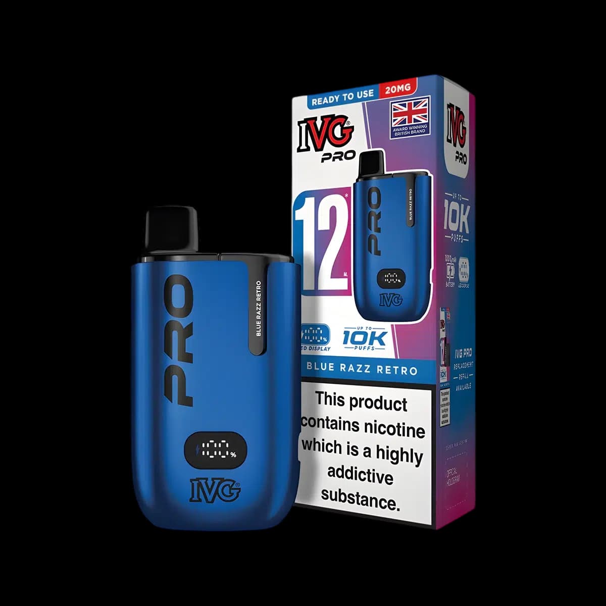 Blue Razz Retro-IVG Pro 12 Vape Kit