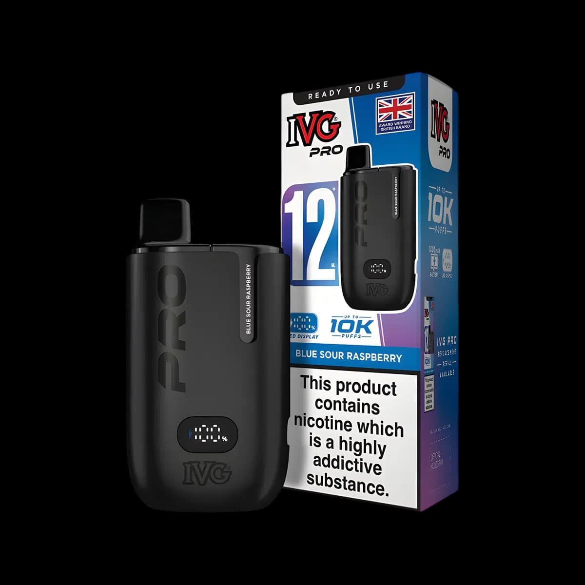 Blue Sour Raspberry-IVG Pro 12 Vape Kit