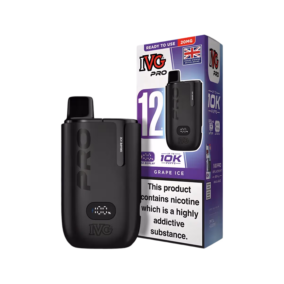 Grape Ice-IVG Pro 12 Vape Kit