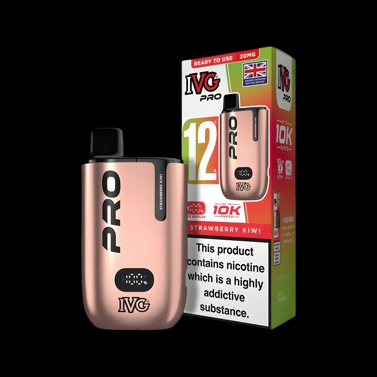 Strawberry Kiwi-IVG Pro 12 Vape Kit