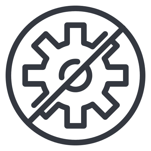 No setting icon