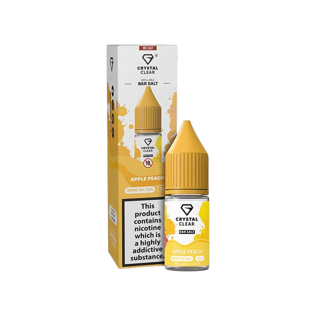 Apple Peach Nic Salt E-Liquid by Crystal Clear - E-Liquids