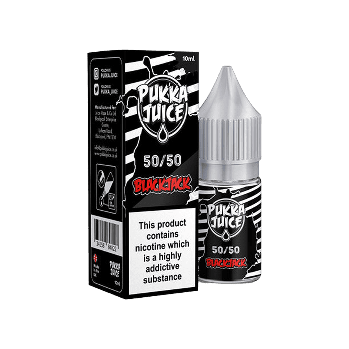 Blackjack 50 50 E-Liquid by Pukka Juice - E-Liquids