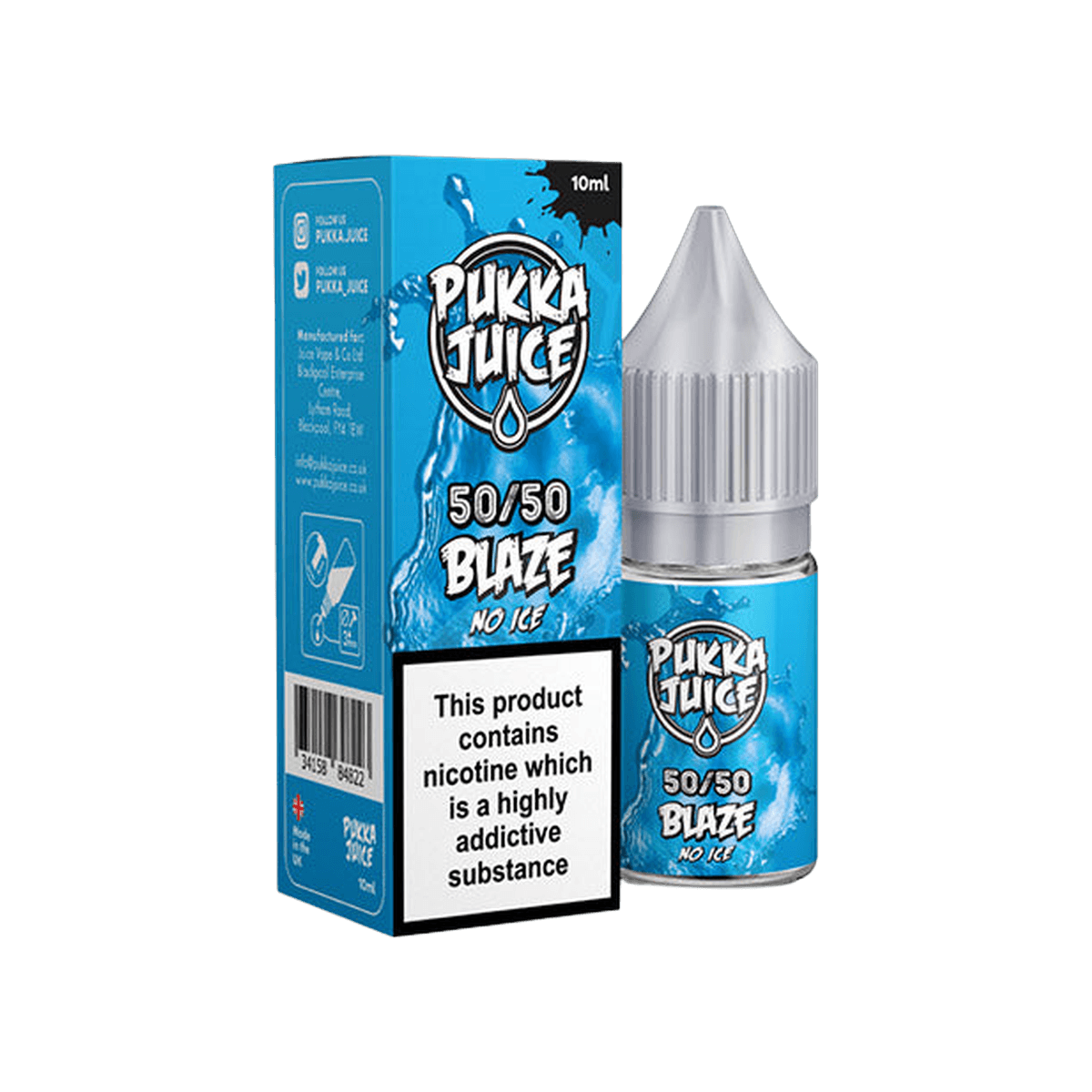 Blaze No Ice 50 50 E-Liquid by Pukka Juice - E-Liquids