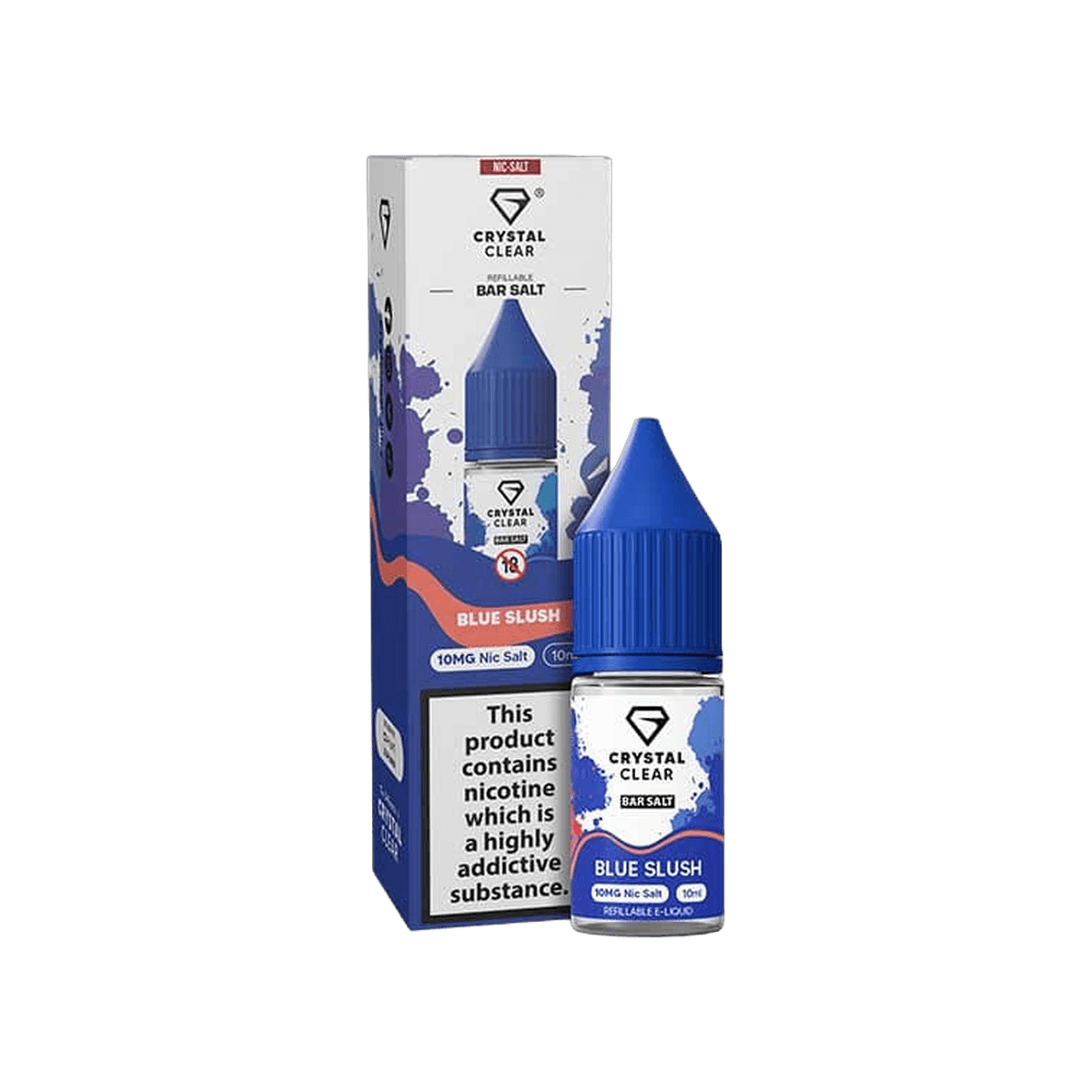 Blue Slush Nic Salt E-Liquid by Crystal Clear - E-Liquids