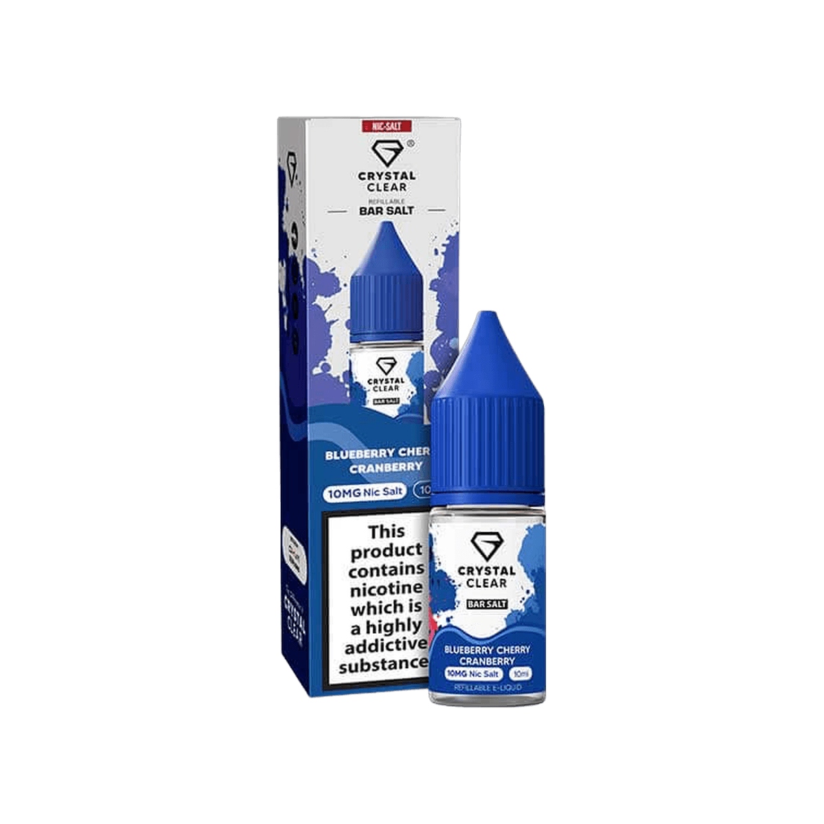 Blueberry Cherry Cranberry Nic Salt E-Liquid by Crystal Clear - E-Liquids