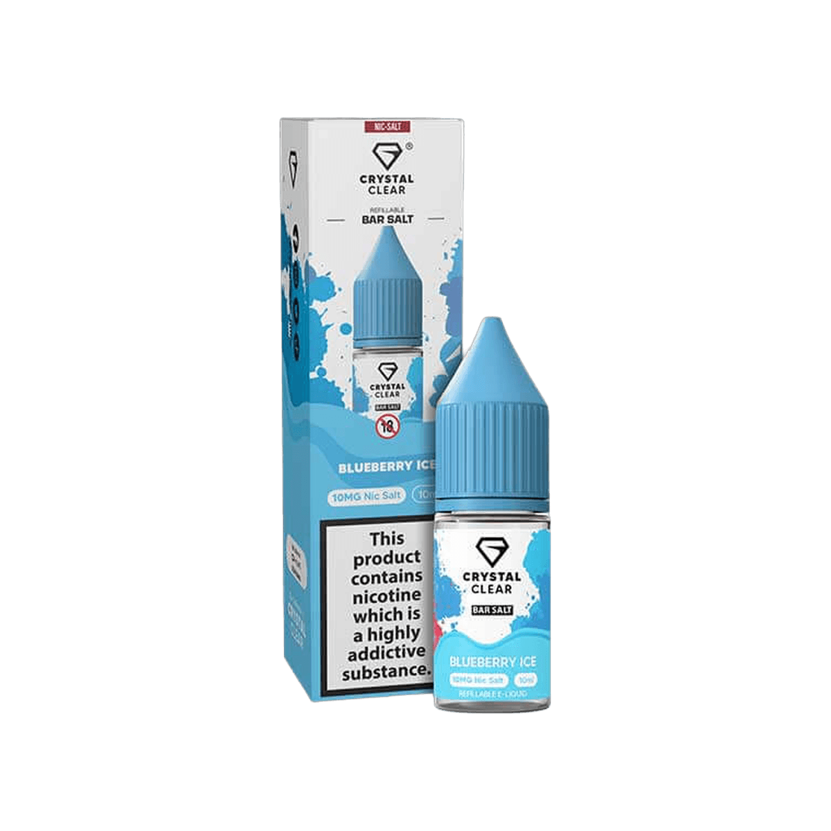 Blueberry Ice Nic Salt E-Liquid by Crystal Clear - E-Liquids