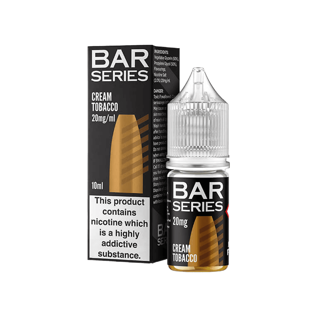 Cream Tobacco Nic Salt E-Liquid by Bar Series - E-Liquids