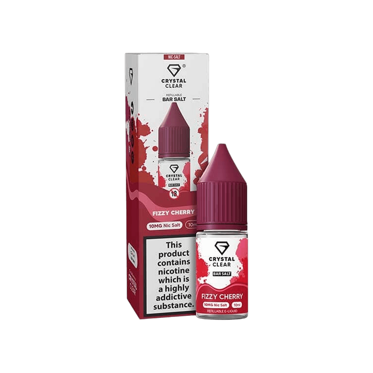 Fizzy Cherry Nic Salt E-Liquid by Crystal Clear - E-Liquids
