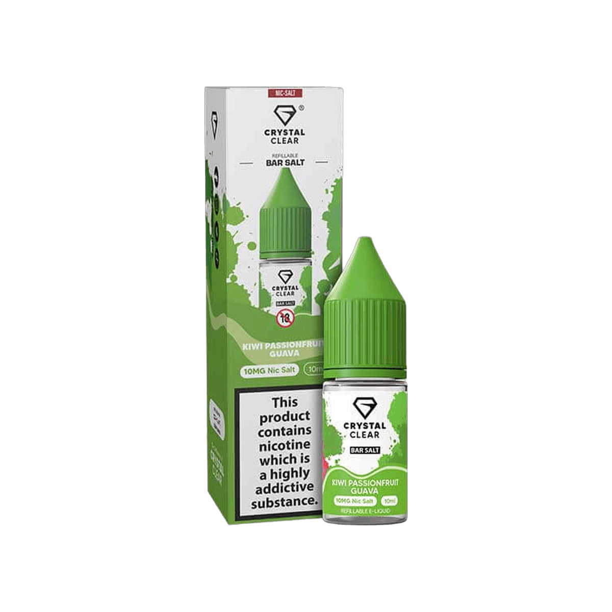 Kiwi Passionfruit Guava Nic Salt E-Liquid by Crystal Clear - E-Liquids