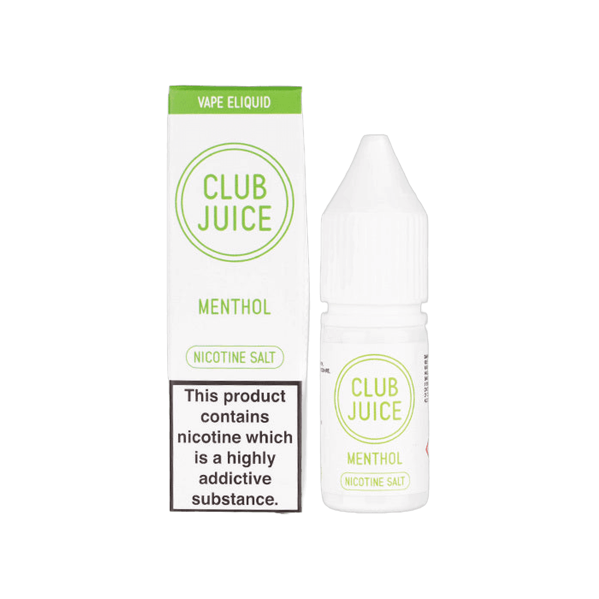 Menthol Nic Salt E-Liquid by Club Juice - E-Liquids