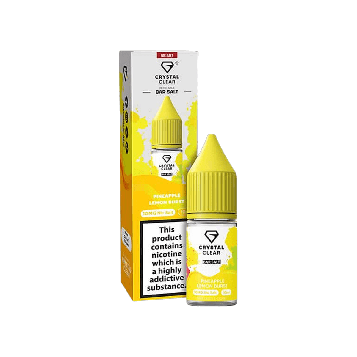 Pineapple Lemon Burst Nic Salt E-Liquid by Crystal Clear - E-Liquids
