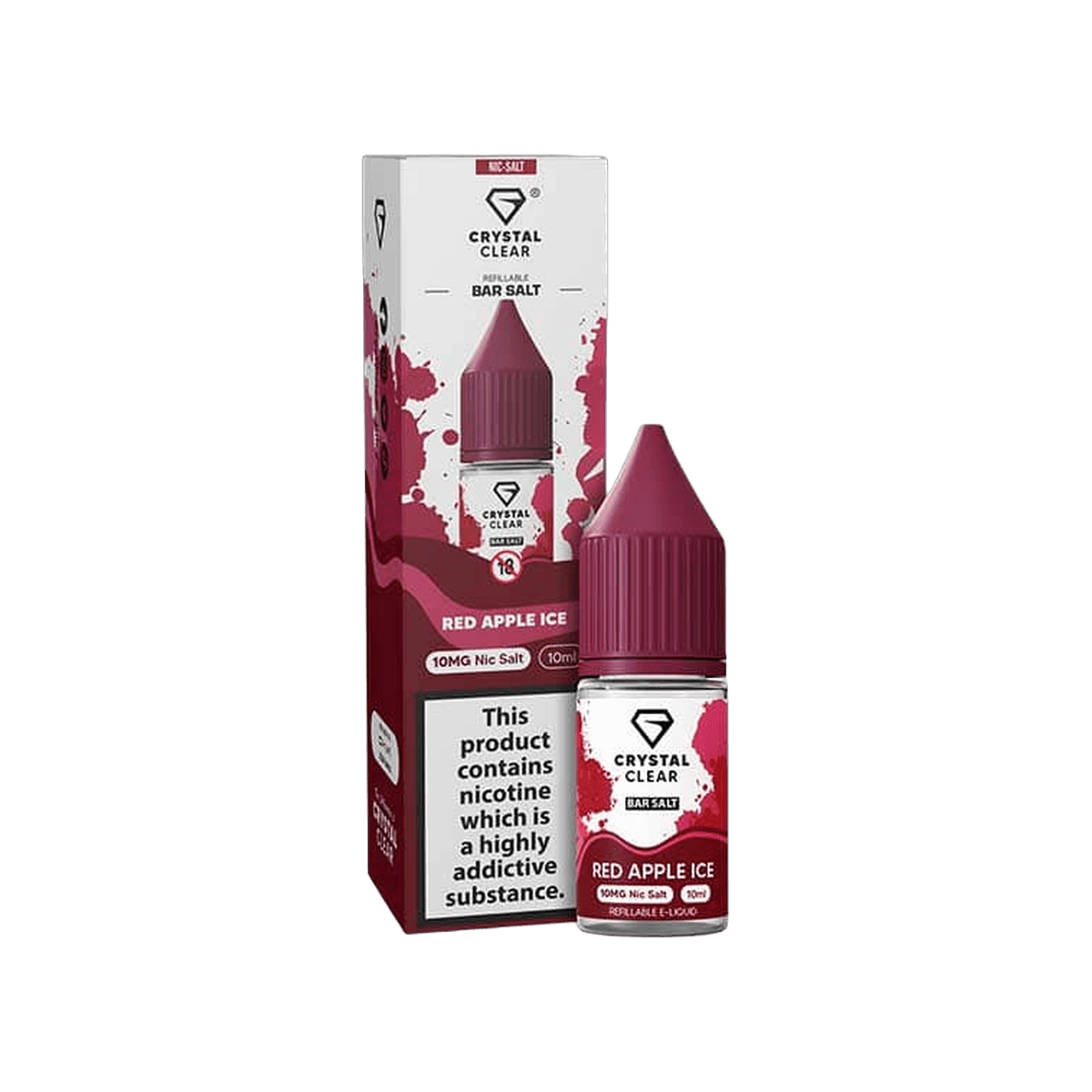 Red Apple Ice Nic Salt E-Liquid by Crystal Clear - E-Liquids