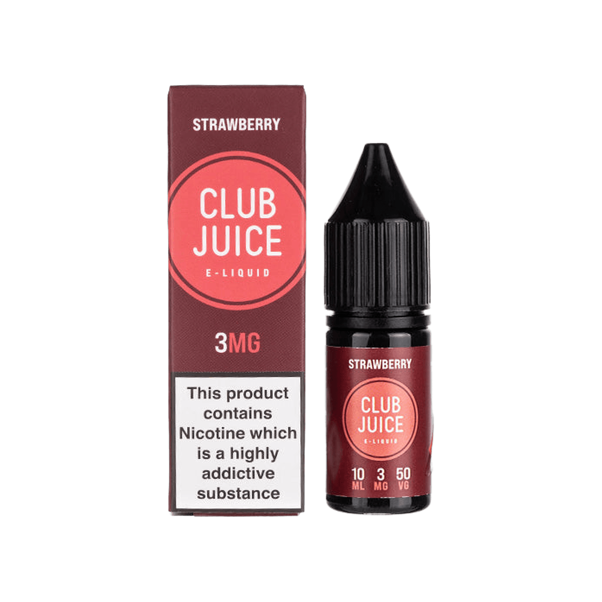 Strawberry 50 50 E-Liquid by Club Juice - E-Liquids