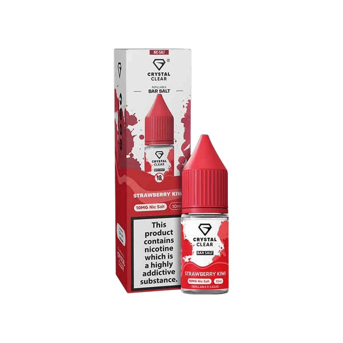 Strawberry Kiwi Nic Salt E-Liquid by Crystal Clear - E-Liquids