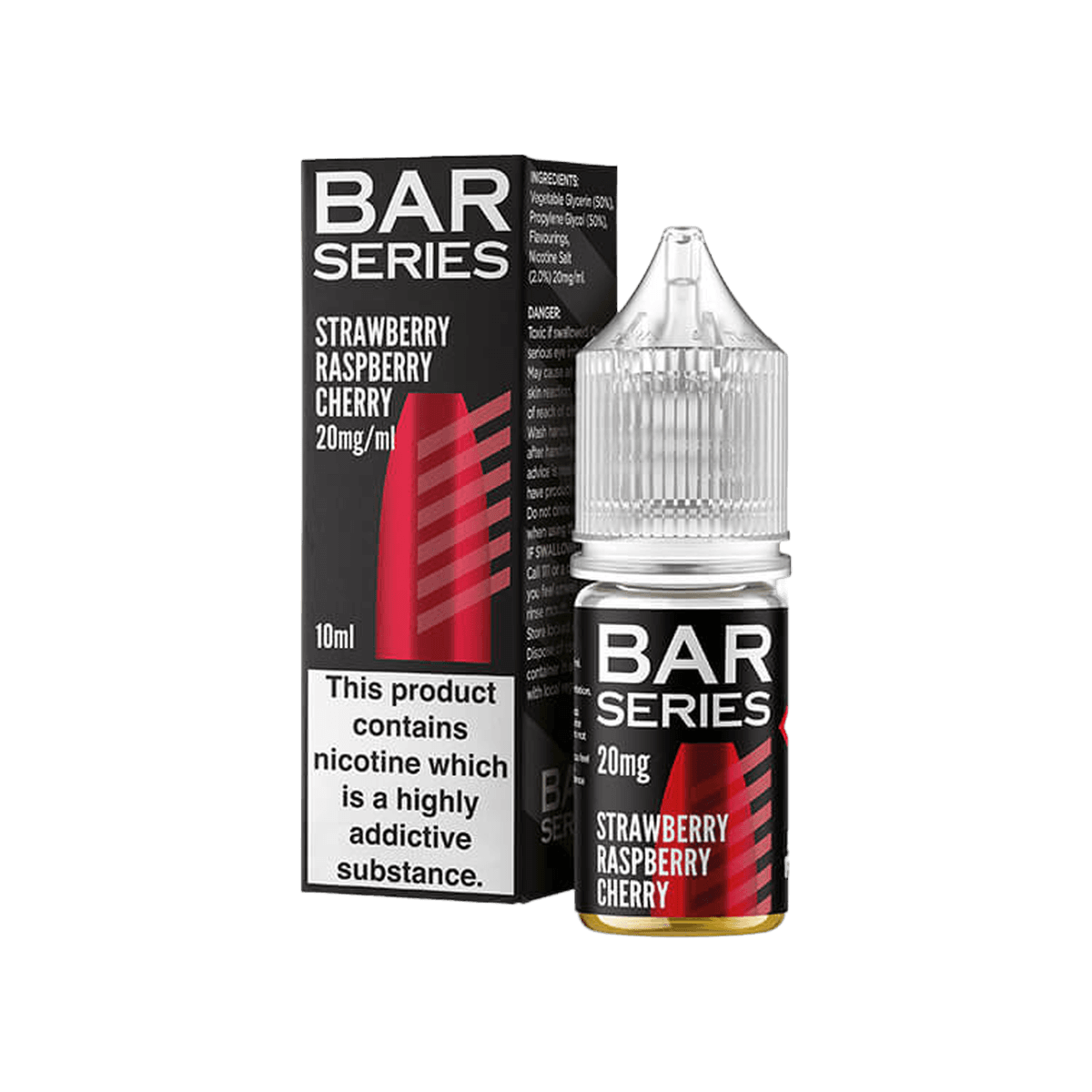 Strawberry Raspberry Cherry Nic Salt E-Liquid by Bar Series - E-Liquids