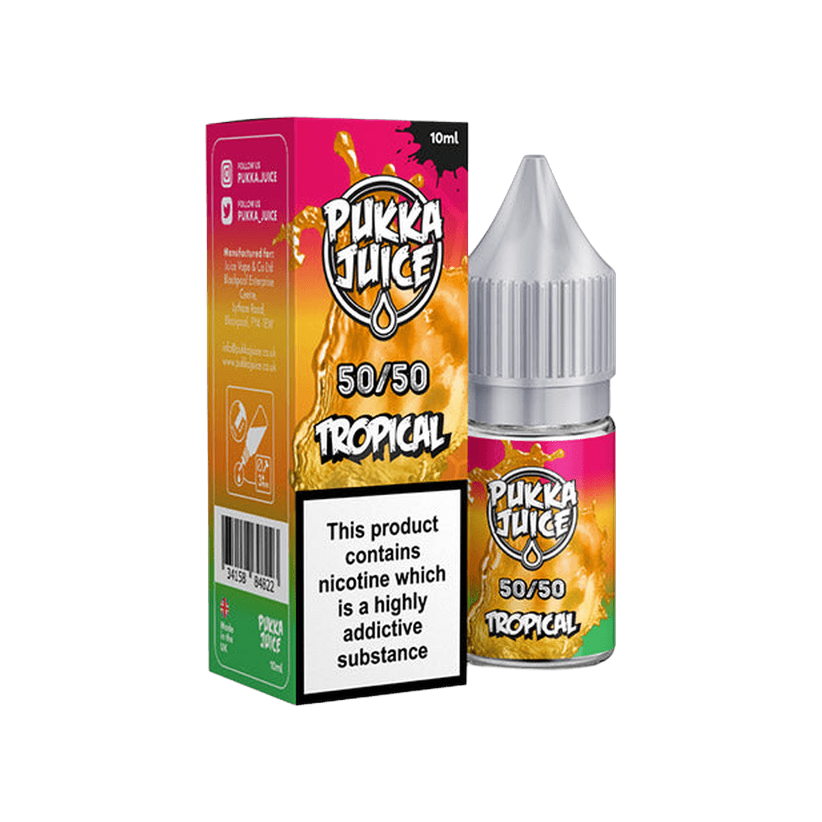 Tropical 50 50 E-Liquid by Pukka Juice - E-Liquids