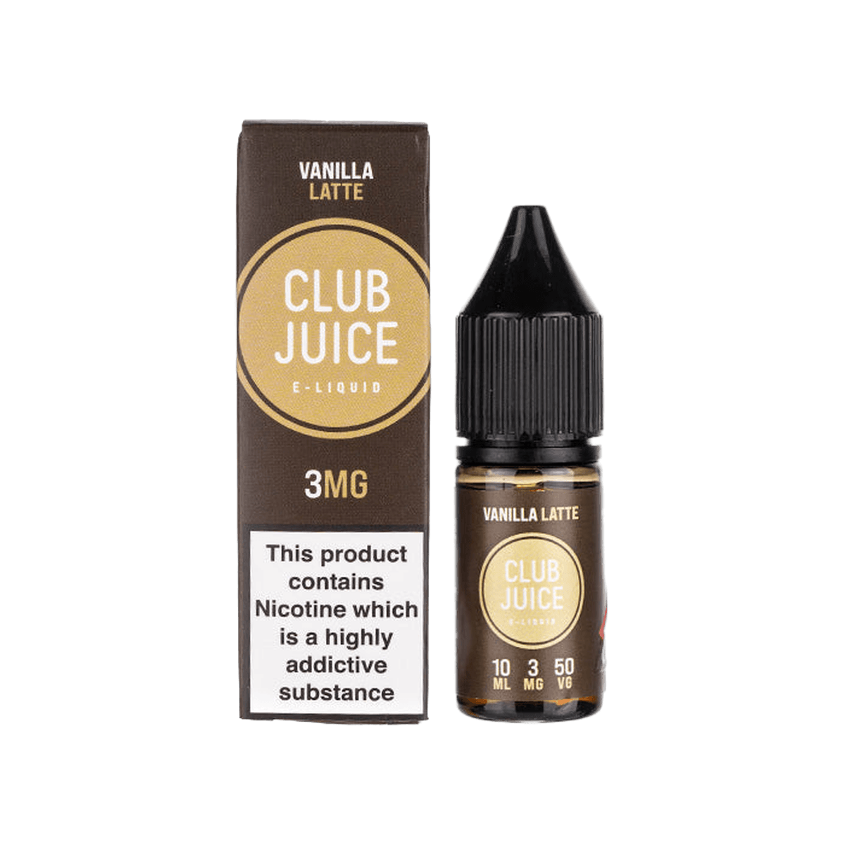 Vanilla Latte 50 50 E-Liquid by Club Juice - E-Liquids