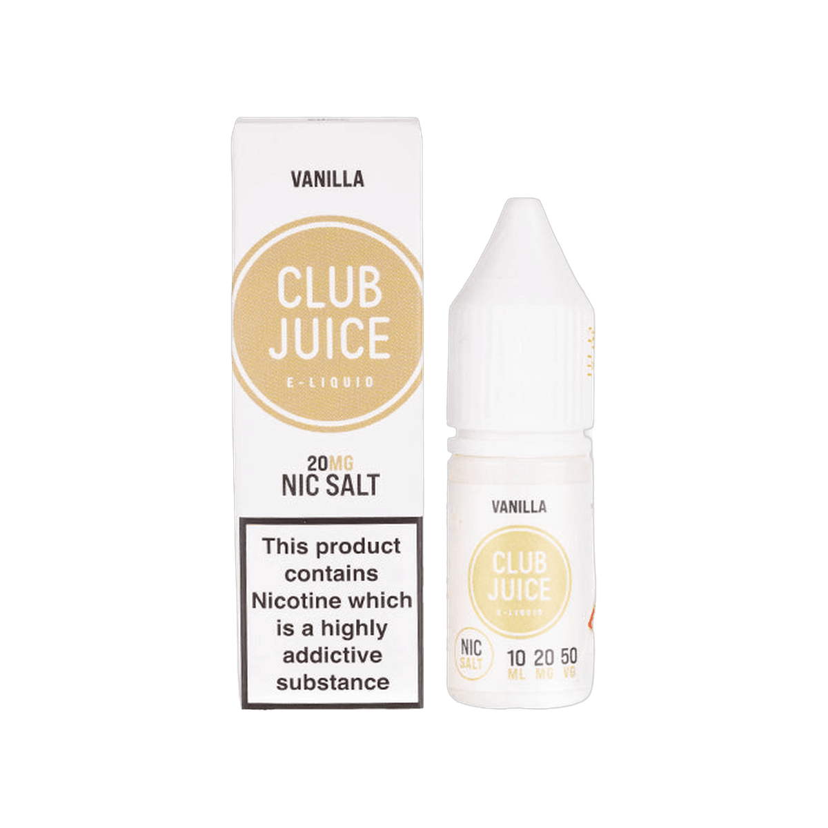 Vanilla Nic Salt E-Liquid by Club Juice - E-Liquids