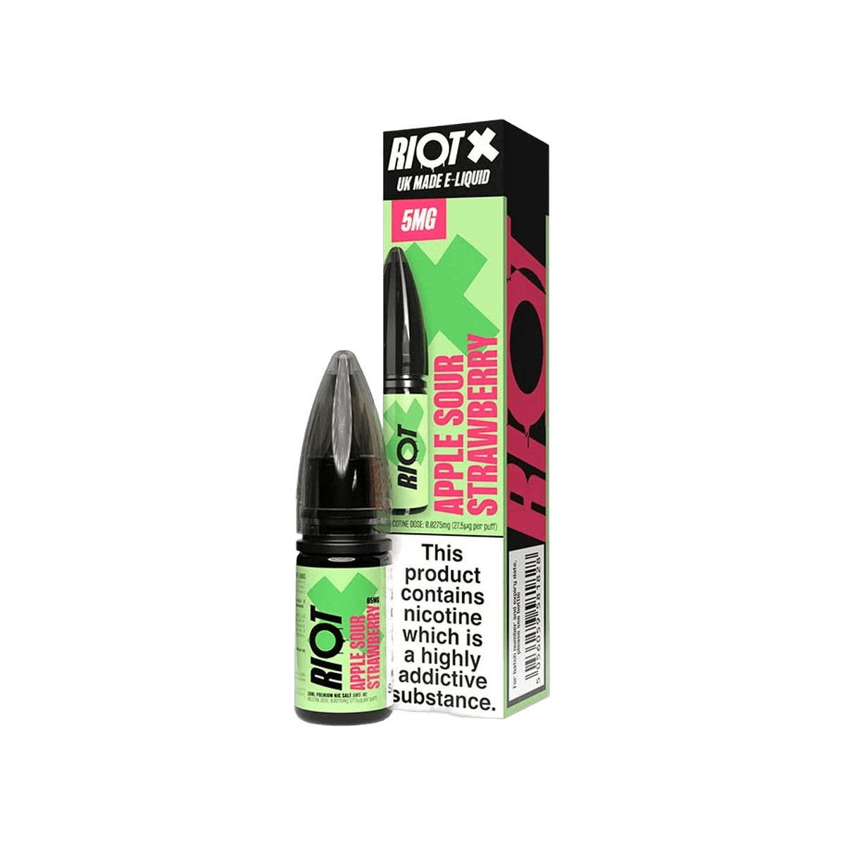 Apple Sour Strawberry Riot E Liquid Nic Salt