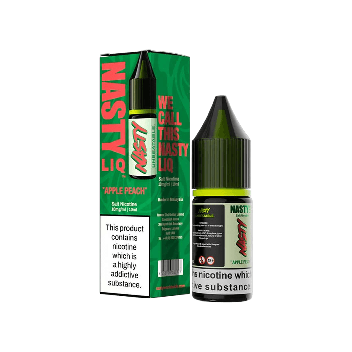 Apple Peach Nasty Nic Salt