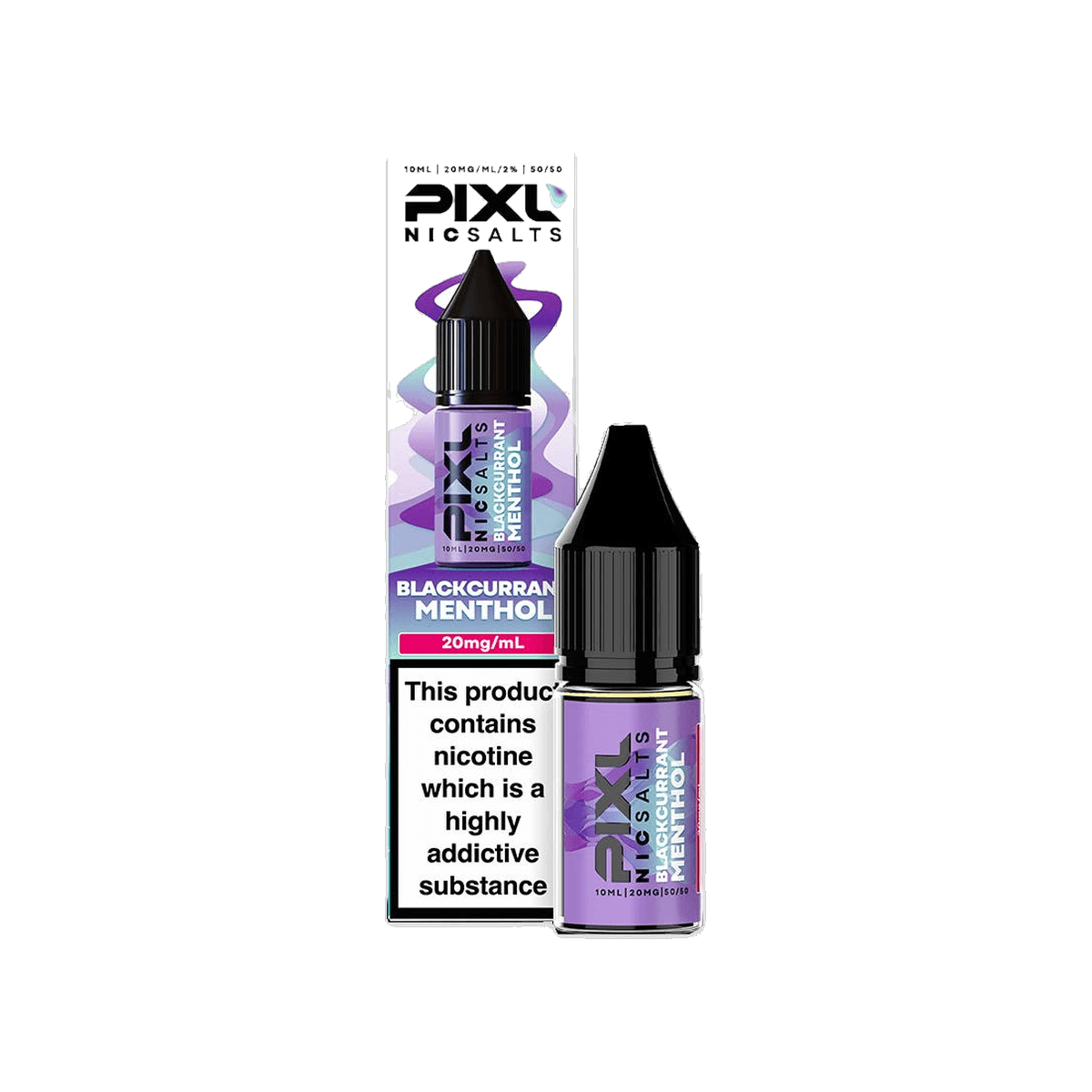 Blackcurrant Menthol Nic Salt E-Liquid by Pixl - E-Liquids