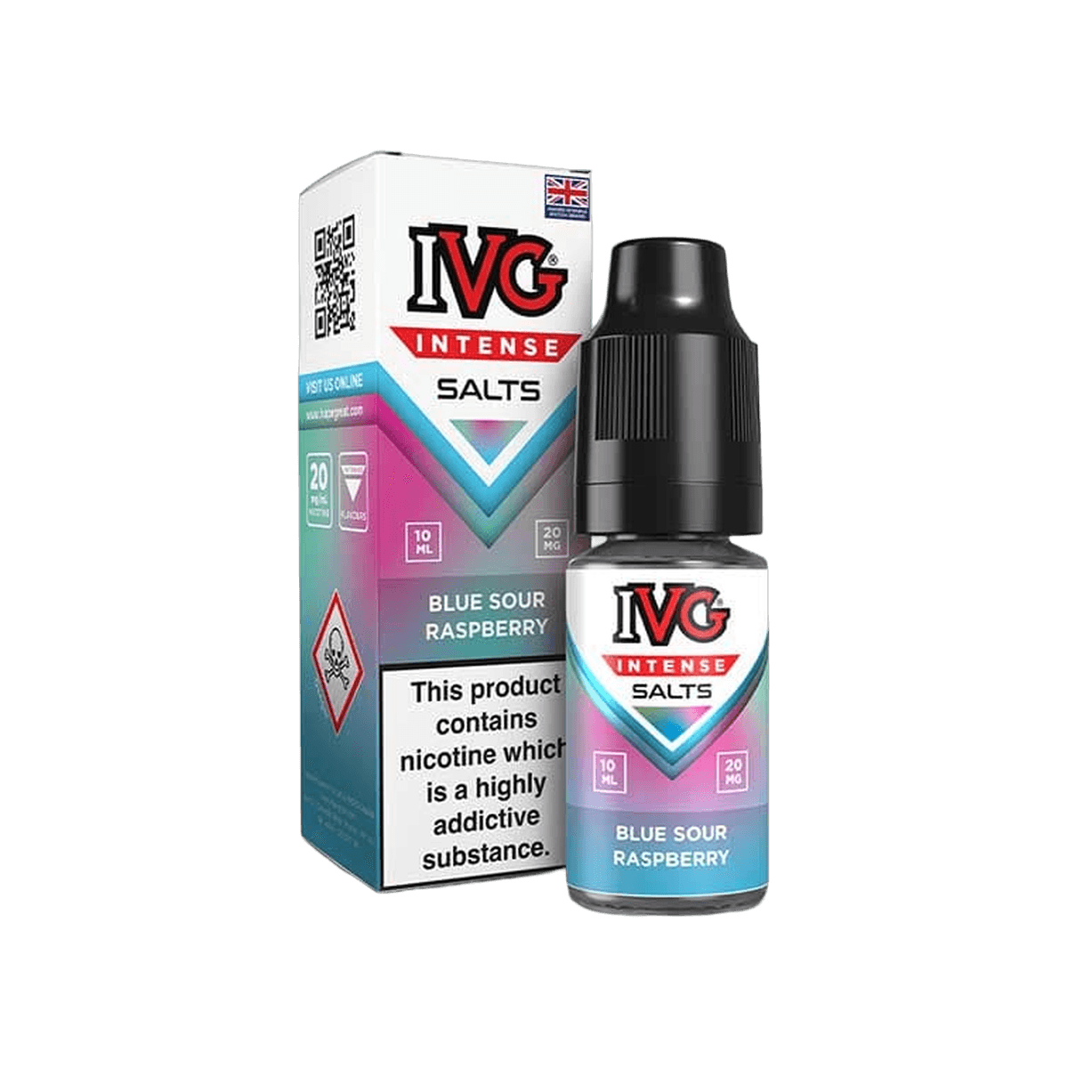 Blue Sour Raspberry E-Liquid by IVG Intense Salts - 10mg E-Liquid