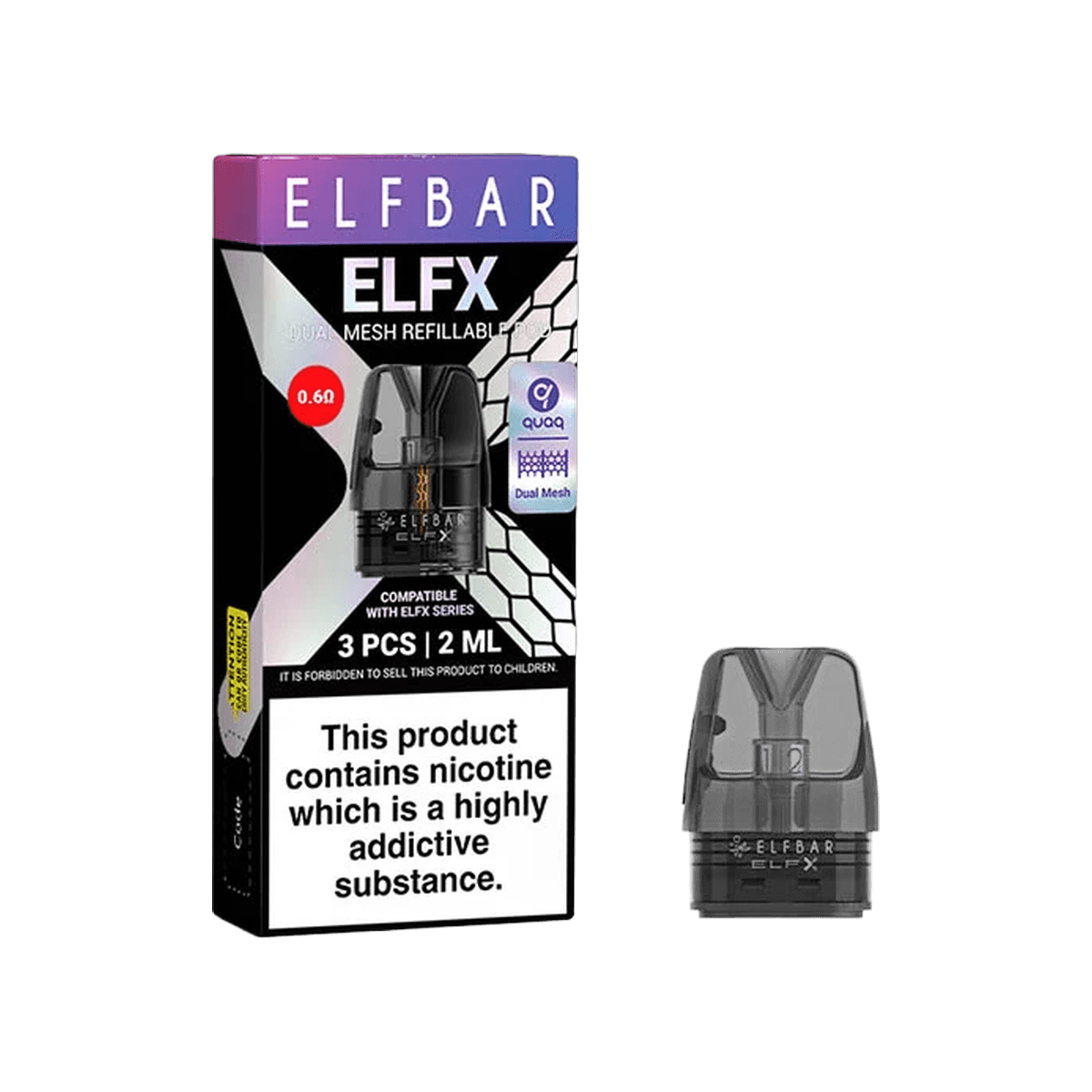 Elf Bar ELFX Refillable Pod 3 Pack - Elf Bar