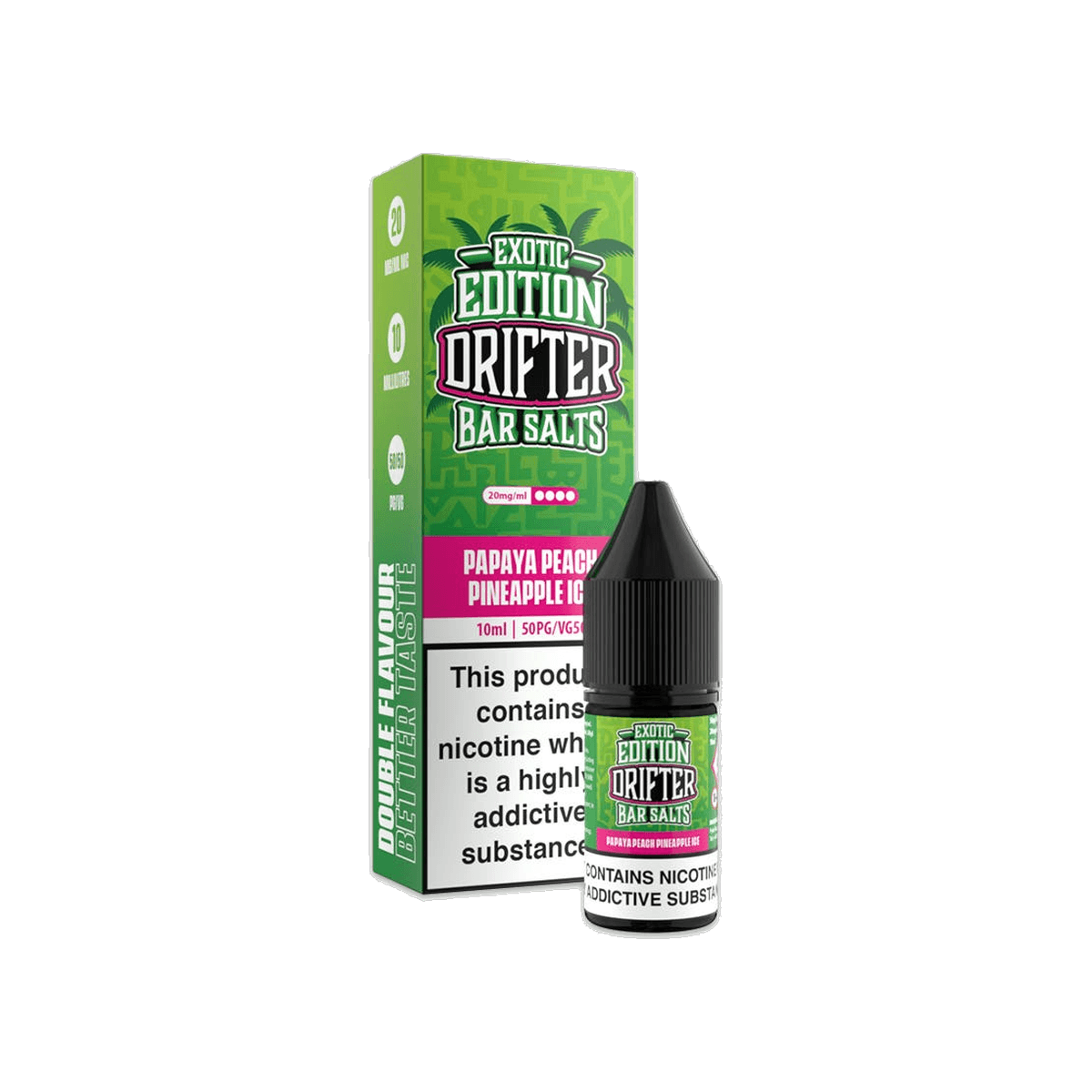 Papaya Peach Pineapple Ice Nic Salt E-Liquid by Drifter Exotic - 10mg E-Liquid