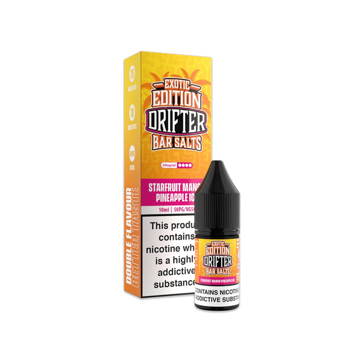 Starfruit Mango Pineapple Ice Nic Salt E-Liquid by Drifter Exotic - 10mg E-Liquid