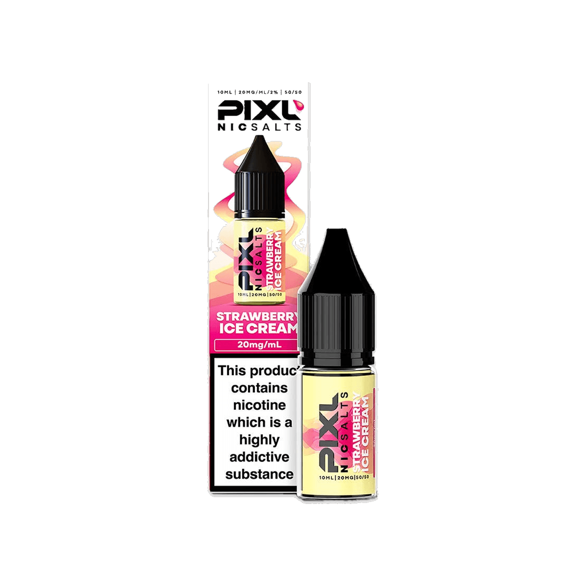Strawberry Ice Cream Nic Salt E-Liquid by Pixl - 10mg E-Liquid