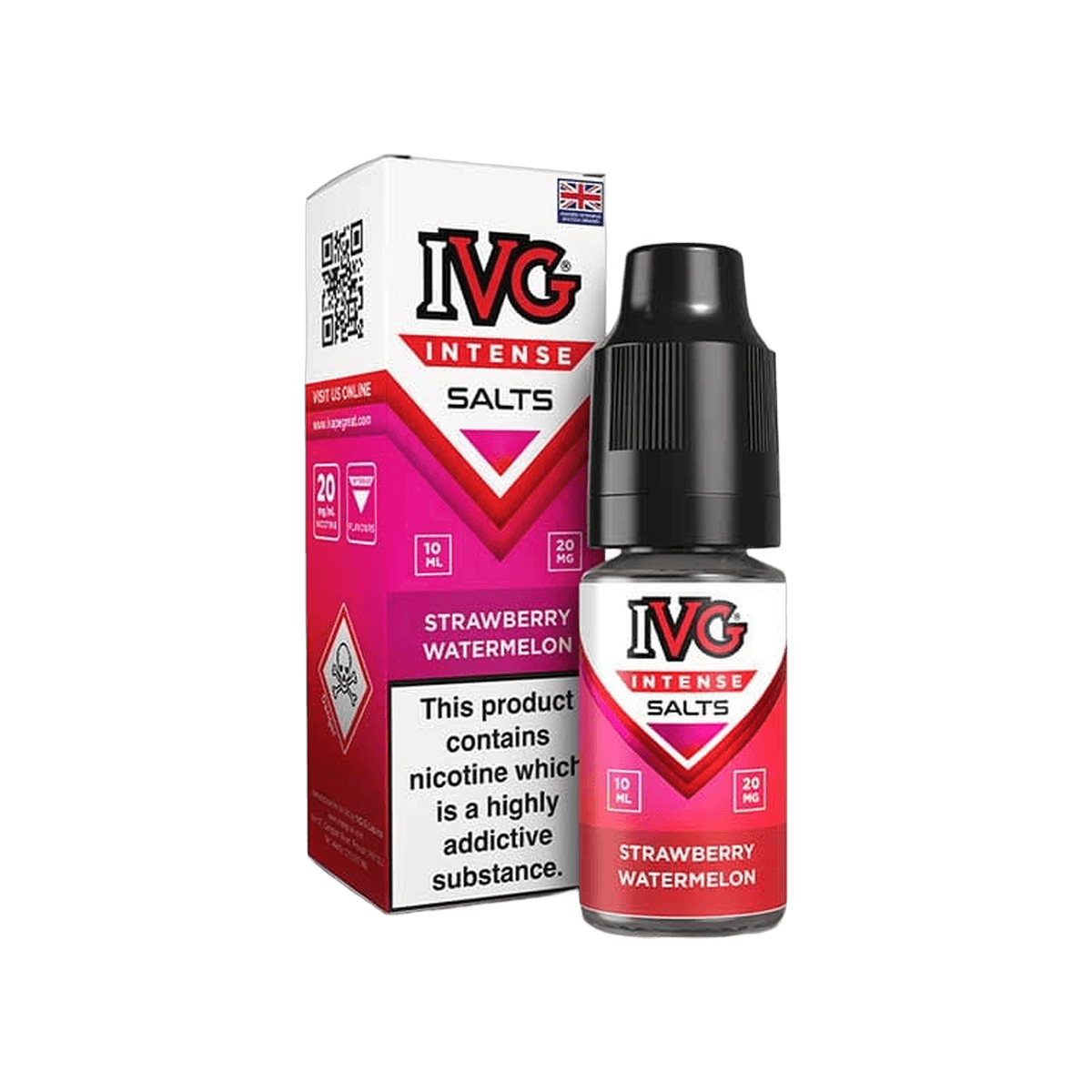 Strawberry Watermelon E-Liquid by IVG Intense Salts - 10mg E-Liquid