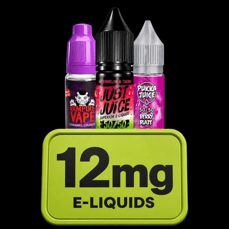 12mg e-liquid bottles