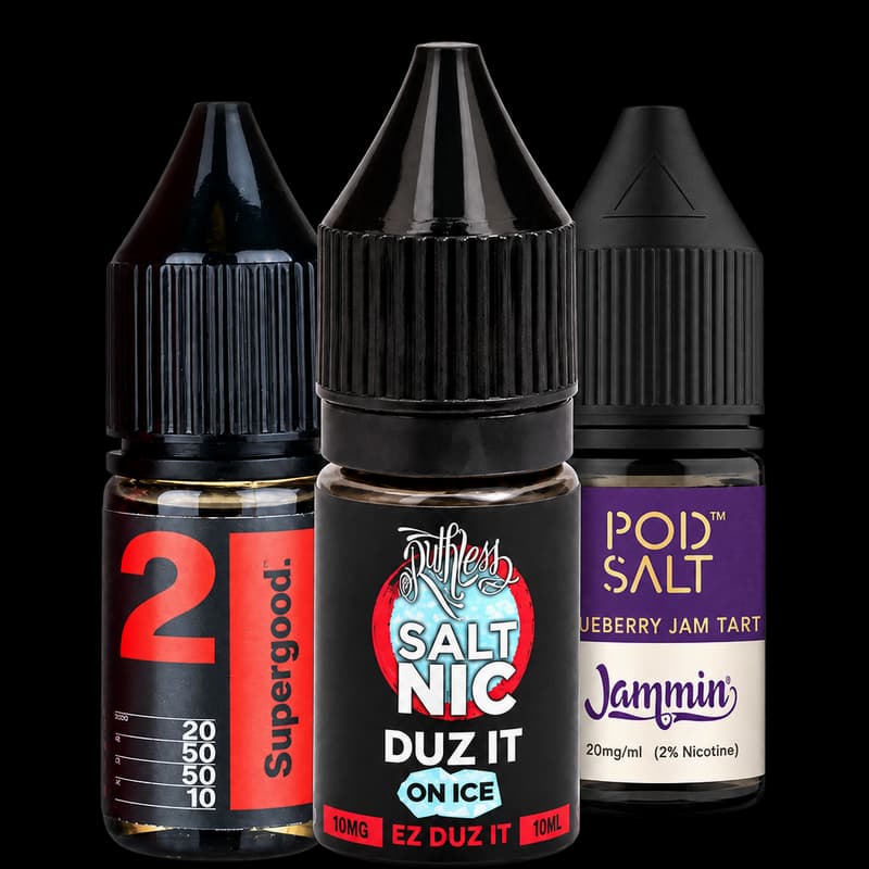 Three e-liquid bottles for 3 for £12 deals