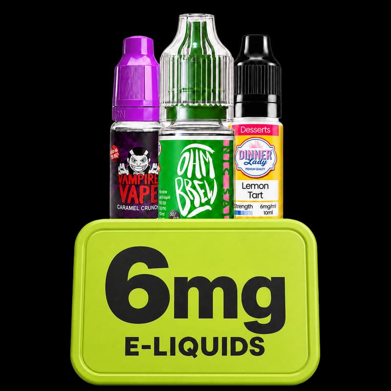6mg e-liquid bottles