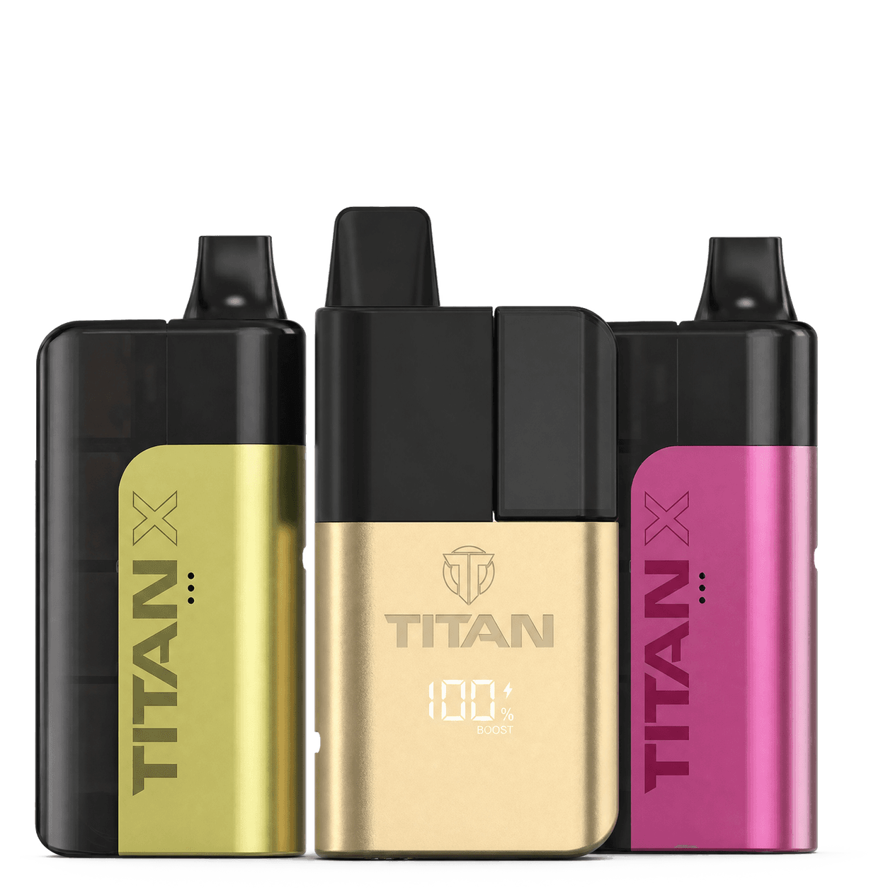 Three titan vape kits devices