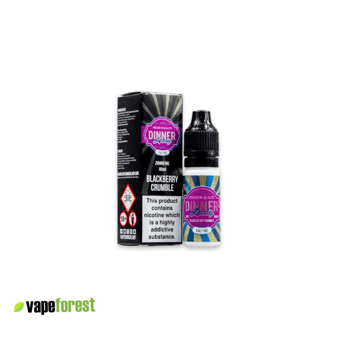 Dinner Lady Nic Salts E-Liquid Blackberry Crumble